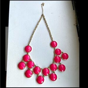 Elegant Pink and Gold Necklace